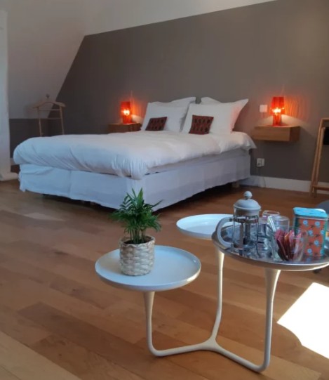 Chambre avec lit confortable